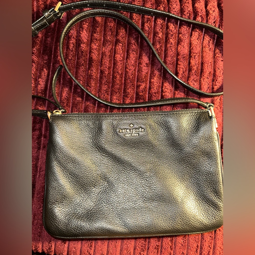 Kate Spade Black Leather Crossbody Bag